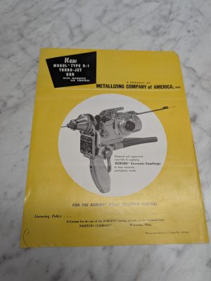 Mogul Type R-1 Turbo-Jet Gun With Magnetic Air Control Rokide Sales Brochure