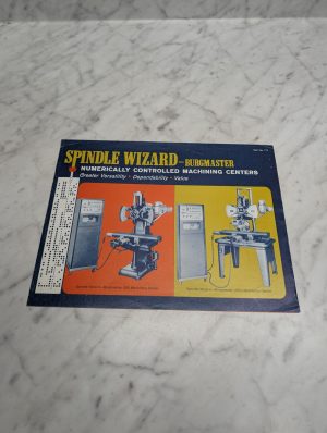 Spindle Wizard Burgmaster Numerically Controlled Machining Centers Cat No 711