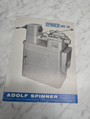 Adolf Spinner Eks 50 Fabrik Fur Feinmechanik Und Sales Brochure
