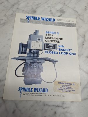 Spindle Wizard Series 2 3 Axis Machining Centers Bandit Closed Loop Cnc Brochure