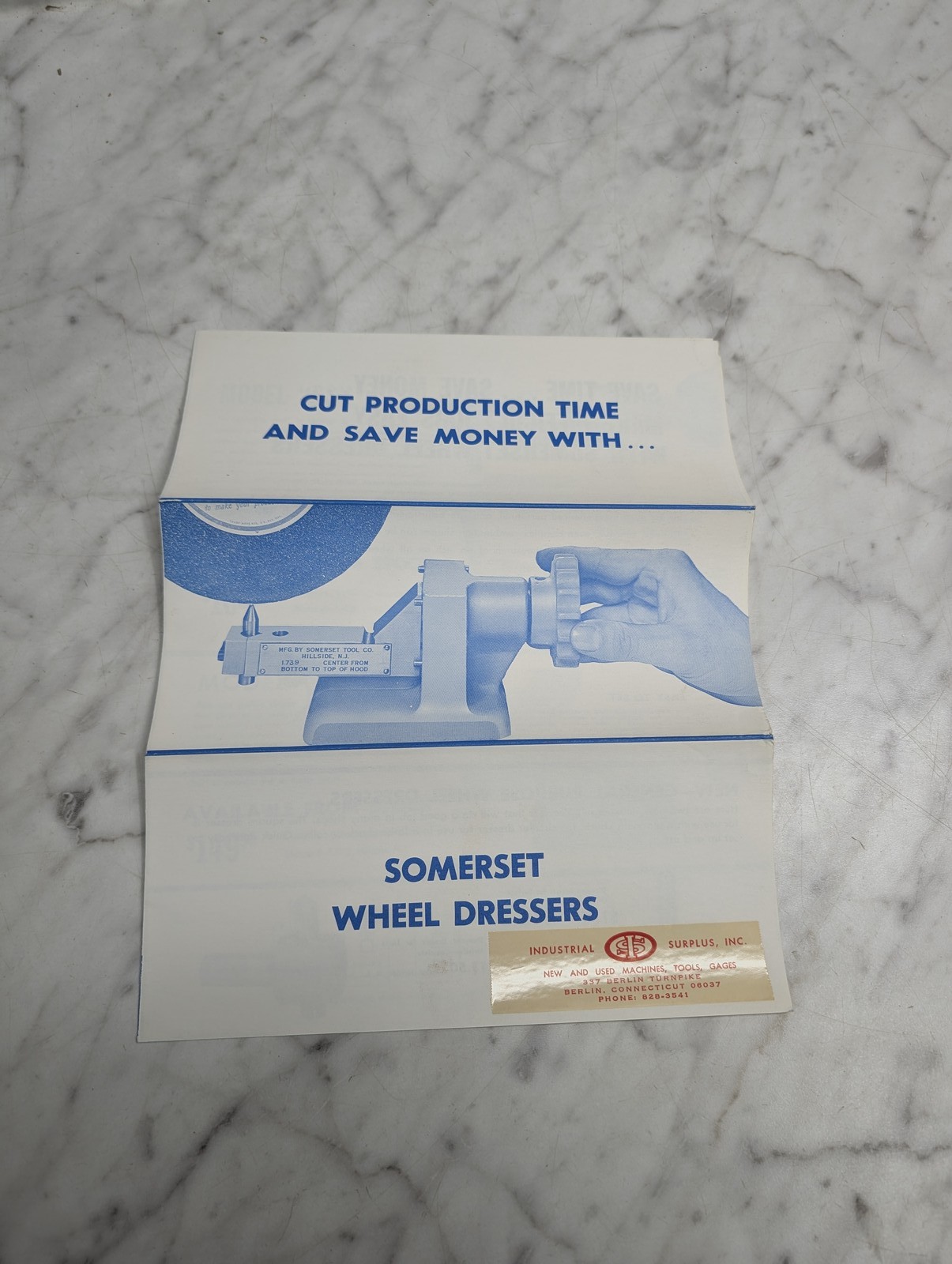 Somerset Wheel Dressers Cut Production Time And Save Money With Sales Brochure