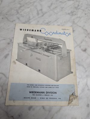 Wiedemann Coordinator Bulletin 351-C Sales Brochure Literature