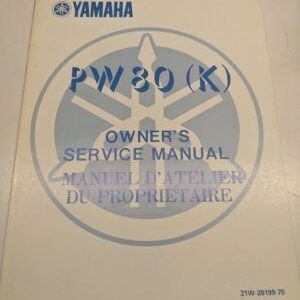 Original Yamaha Oem Owner Service Manual Shop Book 1982 Pw80(K) 21W-28199-70