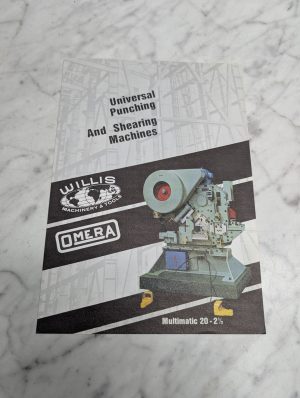 Willis Omega Multimatic 20 2 1 Universal Punching Shearing Machines Brochure