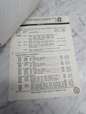 Wisconsin Arps Chromalloy Price List Johnson Work Horse Bolens Compact Tractors