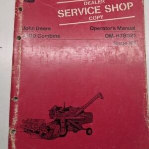 Original Jd John Deere Oem Operator'S Manual Book 3300 Combine Om-H78021 K9