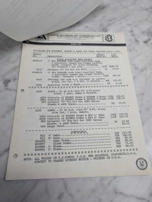 Wisconsin Apps Division Of Chronalloy Blackhawk Price List Parts Sales Catalog