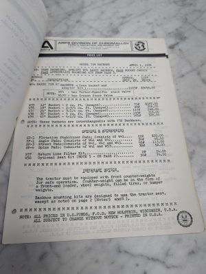 Wisconsin Arps Division Of Chromalloy Model 728 Backhoe B400 Dere 30 Loader