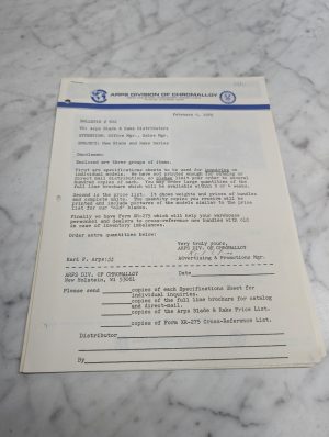 Arps Bulletin Ab-100 Ab-200 602 Blade Rake Price List Sales Catalog