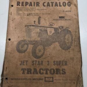 Minneapolis Moline Mm Jet Star 3 Super Tractor Repair Catalog Parts Book R-2139