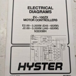 Hyster Forklift Electrical Diagrams Manual Ev-100Zx E45Xm-E65Xm J40Xm-J65Xm 1995
