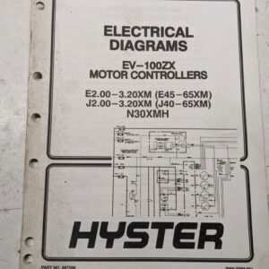 Hyster Forklift Electrical Diagrams Manual Ev-100Zx E45Xm N30Xmh J65Xm 1995