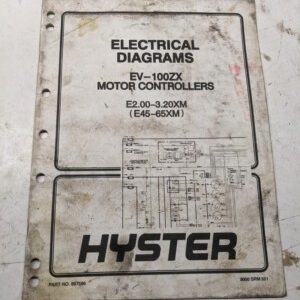 Hyster Forklift Electrical Diagrams Manual Ev-100Zx E45Xm-E65Xm 897596 1994