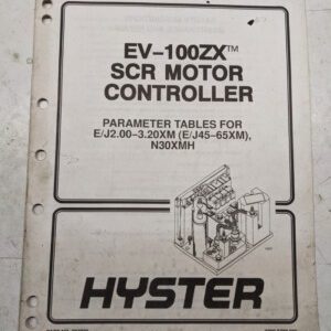 Hyster Fork Lift Ev-100Zx Scr Motor Controller Parameter Tables E J 45Zm-65Xm