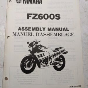 Yamaha Dealer Assembly Manual Motorcycle 2Ew-28107-70 Fz600S 1986