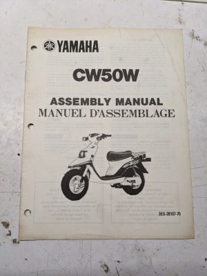 Yamaha Dealer Assembly Manual Scooter 3Es-28107-70 Cw50W 1988
