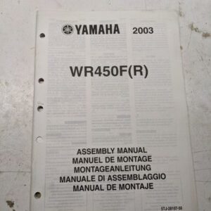 Yamaha Dealer Assembly Manual Motorcycle 5Tj-28107-50 Wr450F(R) 2003