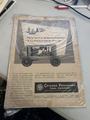 Chicago Pnuematic Tool Company Cp Portable Compressor Brochure 1947 Fuel