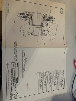 Verson Allsteel Press Major Press Brake Model Bft Clutch Schematic Repair Prints