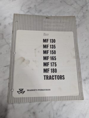 Massey Ferguson Assembly Instruction Mf 130 135 150 165 175 180 Tractor