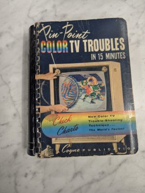 Pin-Point Color Tv Troubles In 15 Minutes Ctb-22 Guide Manual Repair Service '58