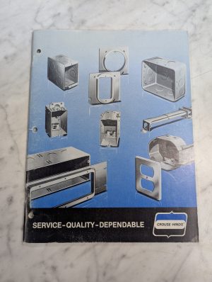Crouse Hinds Electrical Components Sales Brochure Catalog 1980 Literature