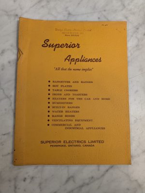 Superior Appliances Sales Catalog Advertising Price Lists Oven Range Heater 1967