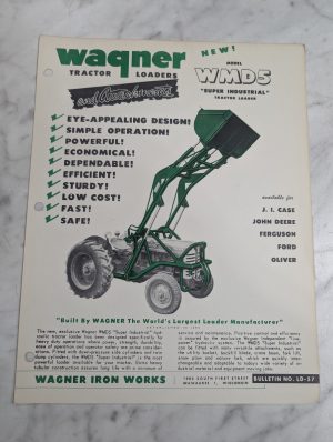 Wagner Tractor Loaders Sales Brochure Model Wmd5 Ld-57 Super Industrial