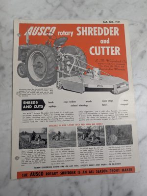 Ausco Rotary Shredder & Cutter Sales Brochure Literature Catalog #F101