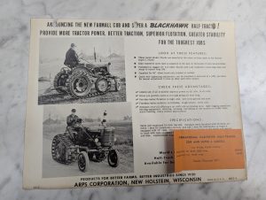 Arps Blackhawk Half Tracks Tractor Sales Brochure Literature 5310 Farmall