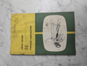 John Deere Jd Operator'S Owners Service Manual 38 Forage Harvester Om-E45858