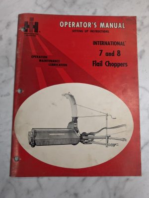 International Harvester Ih Owners Operators Manual 7 8 Flail Choppers 1968
