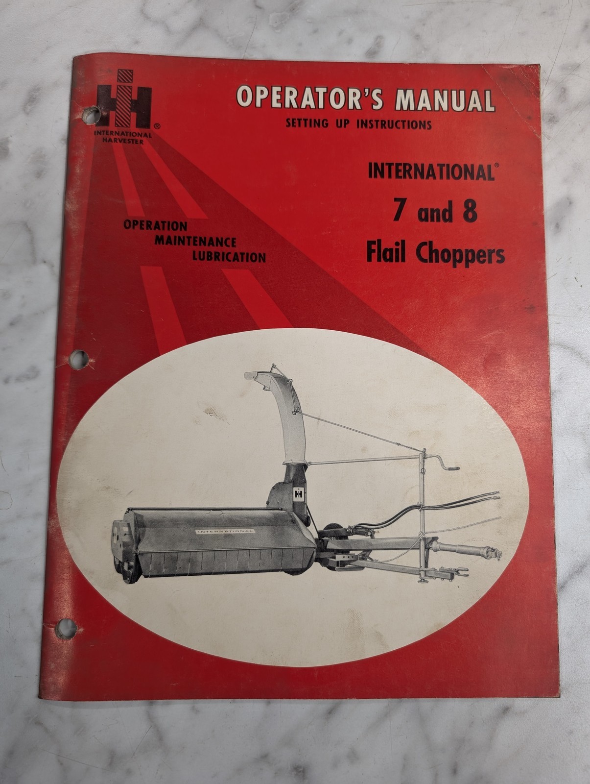 International Harvester Ih Owners Operators Manual 7 8 Flail Choppers 1968