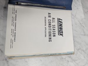 Lennox Air Conditioning Manual Fundamentals Installation Application Guide 1956