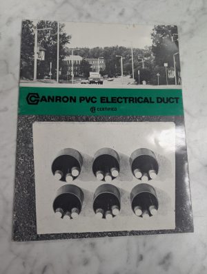 Canron Pvc Electrical Duct Sales Catalog Brochure Literature