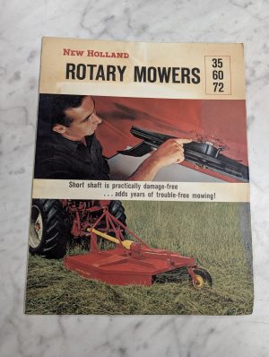 New Holland Rotary Mowers 35 60 72 Short Shaft Sales Brochure 4432-4-65L