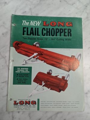 Long Flail Chopper 72 144” Sales Brochure Literature 1166 Farm Tractor