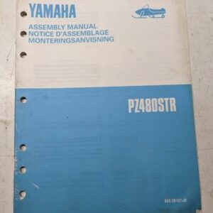 Yamaha Dealer Assembly Manual Snowmobile 88X-28107-J0 Pz480Str 1990