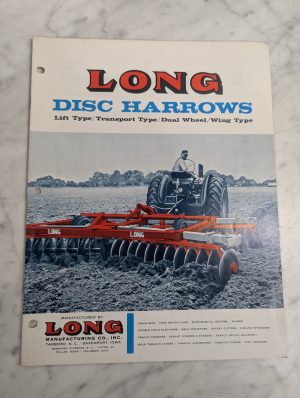 Long Disc Harrows Sales Brochure Catalog Literature 1163 Farm Tractor