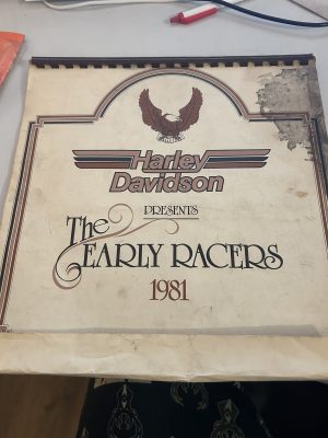 Harley Davidson Presents Early Racers 1981 Monthly Wall Calender