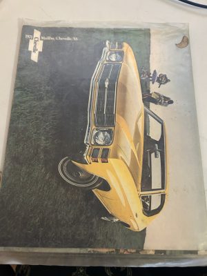 1971 Malibu Chevelle Ss Sales Brochure And Accessory List Order Sheet