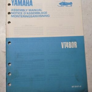 Yamaha Dealer Assembly Manual Snowmobile 88T-28107-J0 Vt480R 1990