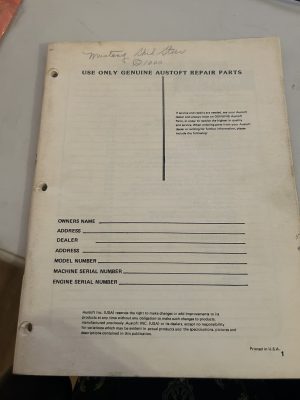 Austoft Inc Mustang Skid Steer Parts List Repair Manual Schematics