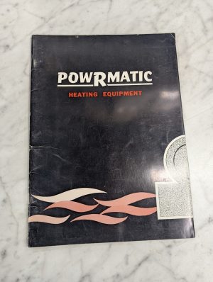 Powrmatic Heating Equipment Sales Brochure Catalog 1965 Canada Home Industrial