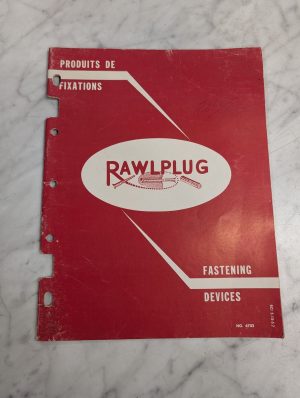 Rawlplug Fastening Devices Produits De Fixations #6702 Sales Brochure Catalog