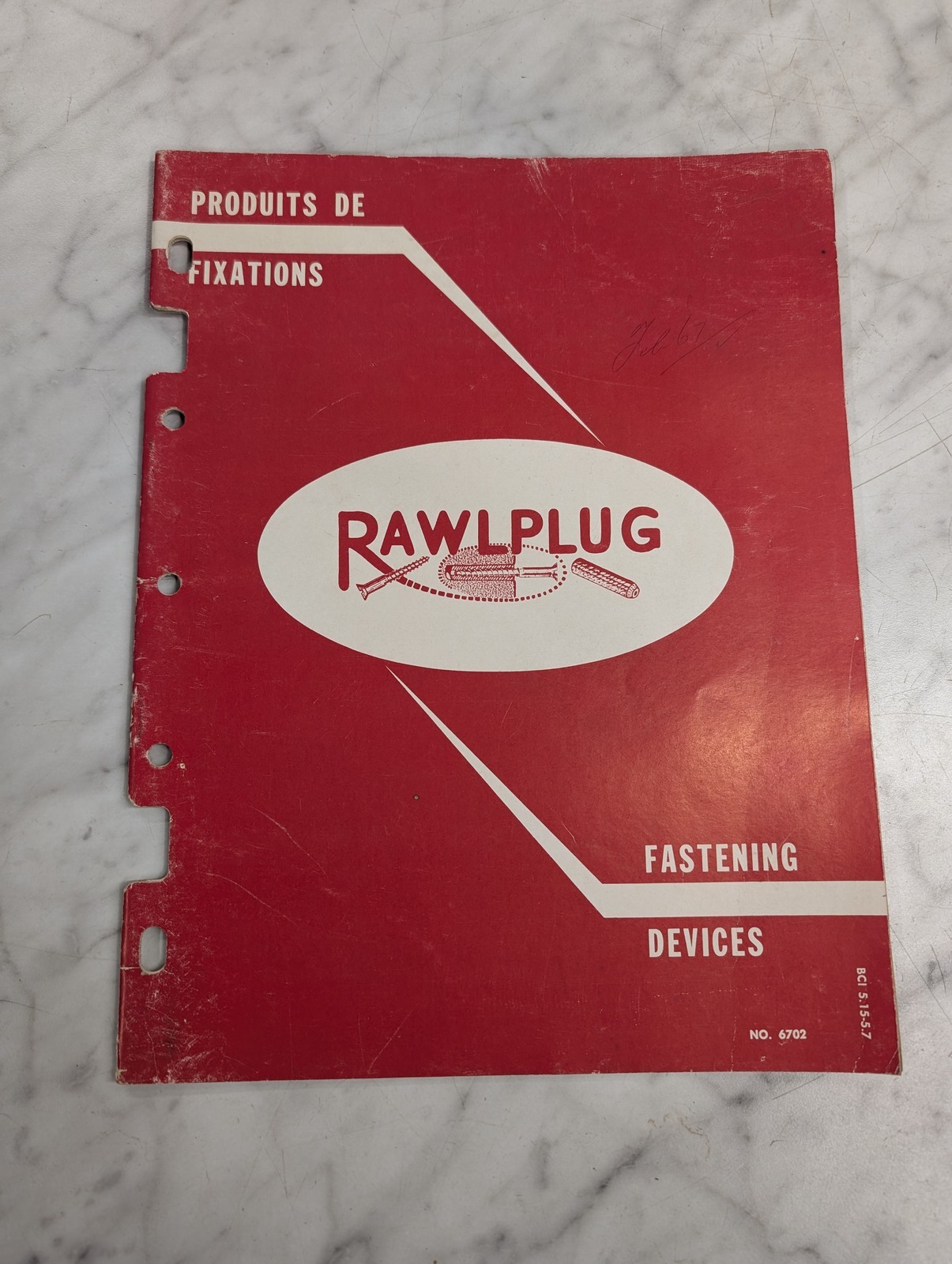 Rawlplug Fastening Devices Produits De Fixations #6702 Sales Brochure Catalog