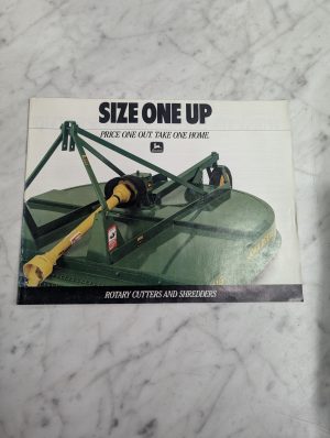 John Deere Jd Rotary Cutters Shredder Size One Up Sales Brochure Catalog 1988