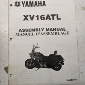 Yamaha Dealer Assembly Manual Motorcycle 5Ga-28107-70 Xv16Atl 1998