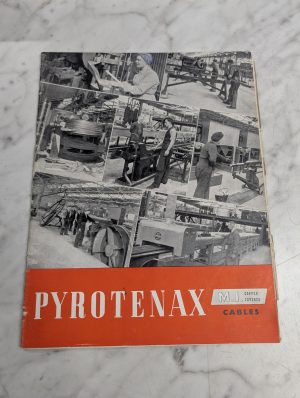 Pyrotenax Covered Cables Sales Brochure Catalog Information 1953