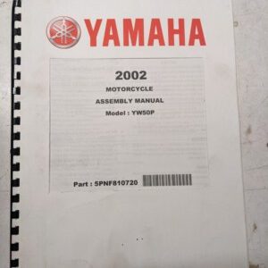 Yamaha Dealer Assembly Manual Motorcycle 5Pnf810720 Yw50P 2002